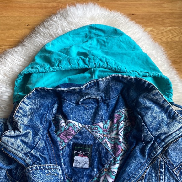 Vintage Weathered Blues 80s Jean Jacket - Picture 9 of 10